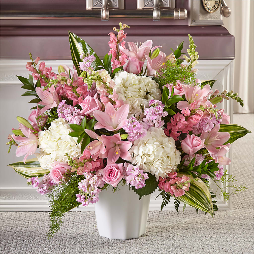 Simply Serene Floor Basket – Morningside Blooms Llc, Kansas City MO