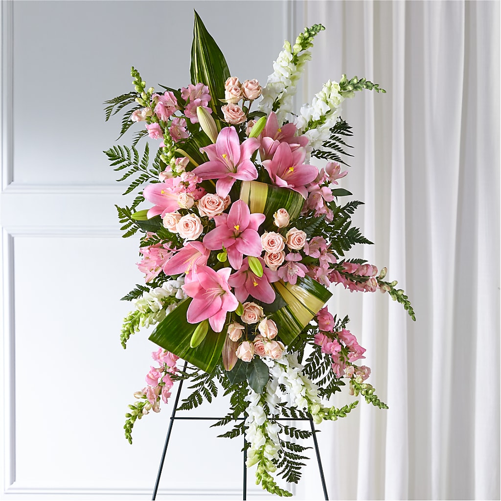 Elegant Embrace Standing Spray – Morningside Blooms Llc, Kansas City MO