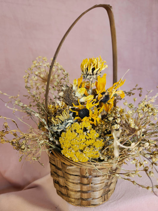 Golden Basket Dried Florals –  Morningside Blooms Llc, Kansas City MO